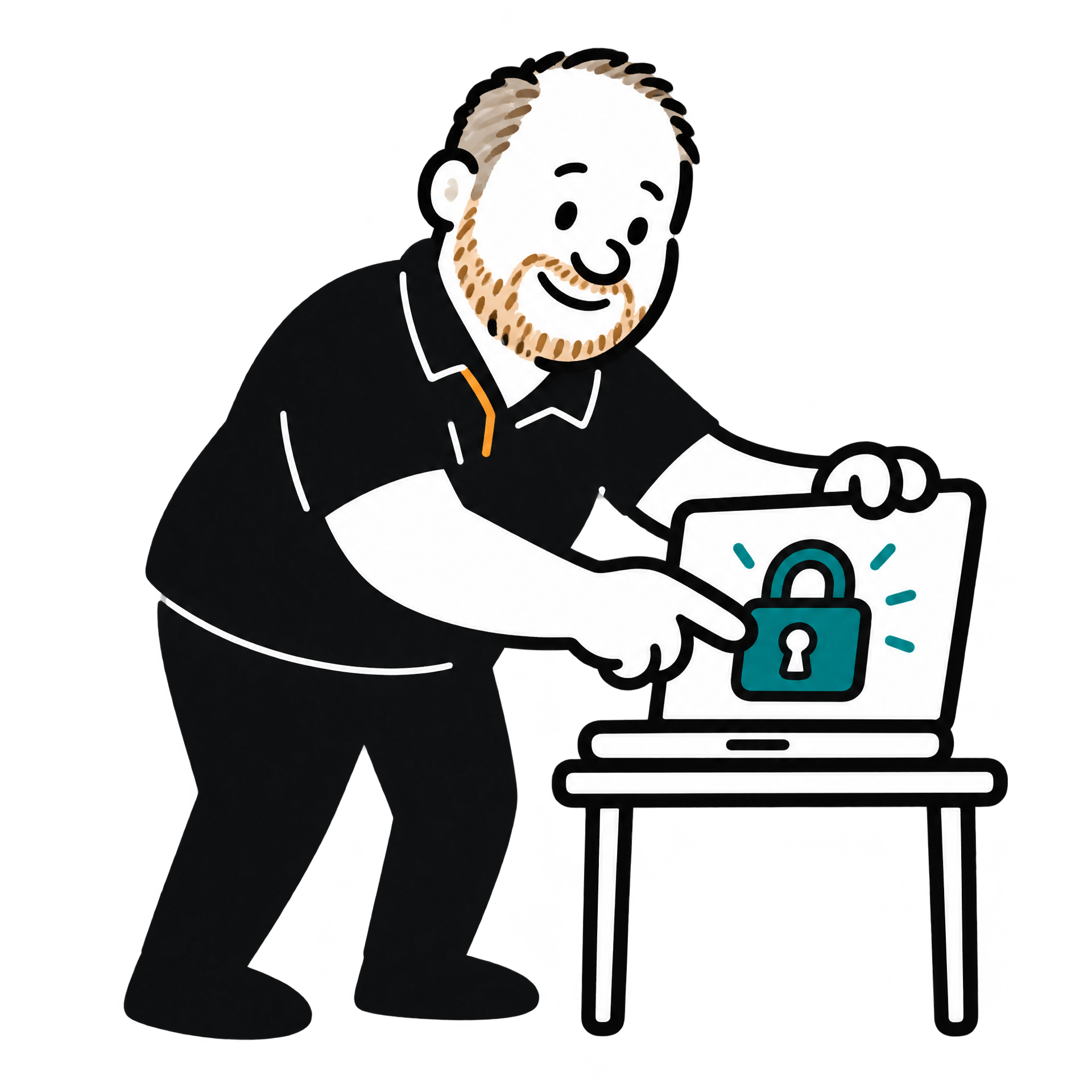 Thomas Mogge bei der Arbeit